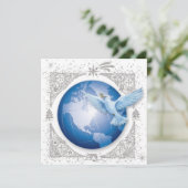 Vrede op aarde feestdagenkaart (Staand voorkant)