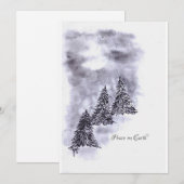 Vrede op aarde feestdagenkaart (Voorkant / Achterkant)