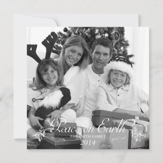 Vrede op aarde feestdagenkaart (Voorkant)