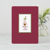 Vrede op aarde feestdagenkaart (Staand voorkant)
