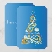 Vrede op aarde feestdagenkaart (Voorkant / Achterkant)