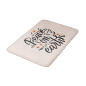 Vrede op Aarde Floral Design Badmat (Gekanteld)