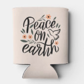 Vrede op Aarde Floral Design Blikjeskoeler (Achterkant)