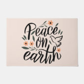 Vrede op Aarde Floral Design Deurmat (Voorkant)