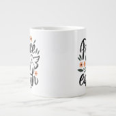 Vrede op Aarde Floral Design Grote Koffiekop (Voorkant)