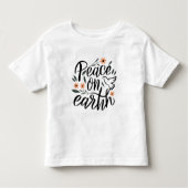 Vrede op Aarde Floral Design Kinder Shirts (Voorkant)