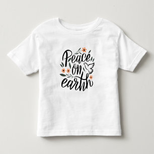 Vrede op Aarde Floral Design Kinder Shirts
