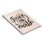 Vrede op Aarde Floral Design Notitieboek (Rechterzijde)