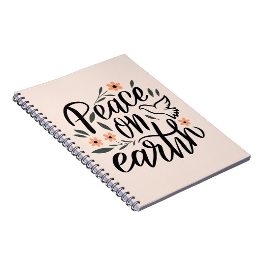 Vrede op Aarde Floral Design Notitieboek (Rechterzijde)