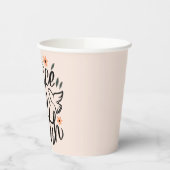 Vrede op Aarde Floral Design Papieren Bekers (Links)