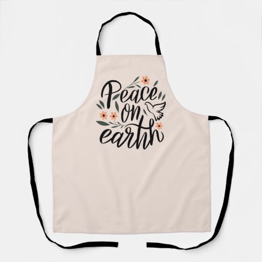 Vrede op Aarde Floral Design Schort (Voorkant)