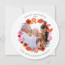 Vrede op aarde  Floral Folk Art met foto