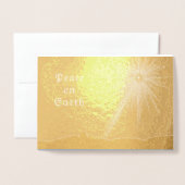 Vrede op aarde folie kaarten (Voorkant met envelop)
