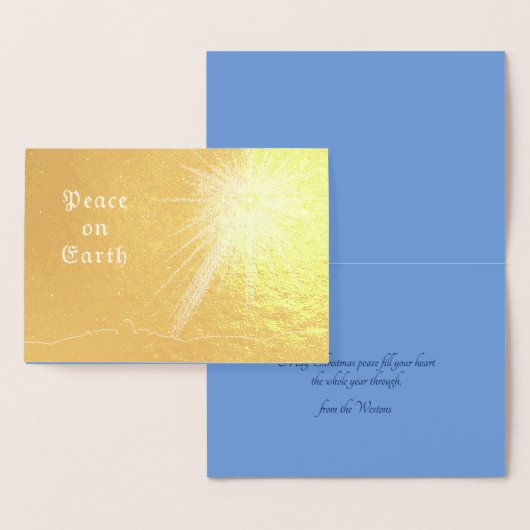 Vrede op aarde folie kaarten (Display)