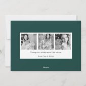 Vrede op aarde | Foto Elegant Black & White Feestdagenkaart (Achterkant)