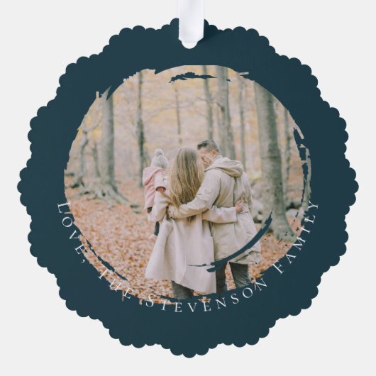 Vrede op Aarde Foto Ornament (Achterkant)