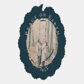 Vrede op Aarde Foto Ornament Kaart (Rechts)