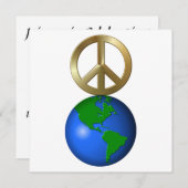 Vrede op Aarde Fun Rebus Style Word Puzzle Kaart (Voorkant / Achterkant)