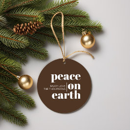 Vrede op aarde gepersonaliseerde moderne kerst bedankjes labels