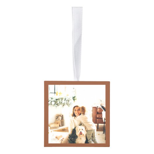 Vrede op aarde gepersonaliseerde moderne kerst decoratie (Rechts)