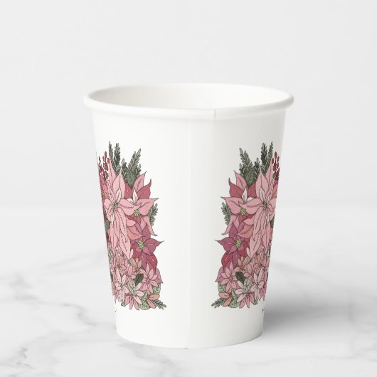 Vrede op aarde gepersonaliseerde Prettige feestdag Papieren Bekers (Rechts)