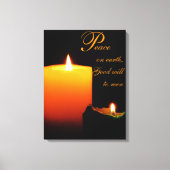 Vrede, op Aarde, Goede wil aan mannen Canvas Afdruk (Voorkant)