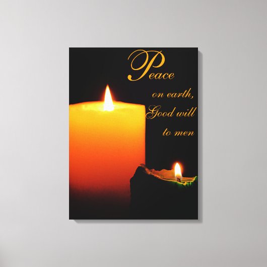 Vrede, op Aarde, Goede wil aan mannen Canvas Afdruk (Voorkant)