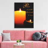 Vrede, op Aarde, Goede wil aan mannen Canvas Afdruk (Insitu (Woonkamer))