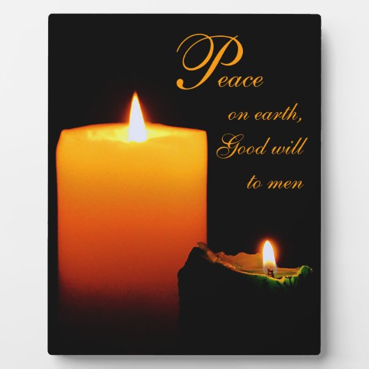 Vrede, op Aarde, Goede wil aan mannen Fotoplaat (Voorkant)