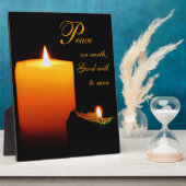 Vrede, op Aarde, Goede wil aan mannen Fotoplaat (Zijkant)