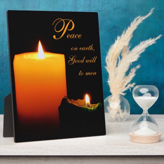 Vrede, op Aarde, Goede wil aan mannen Fotoplaat (Zijkant)