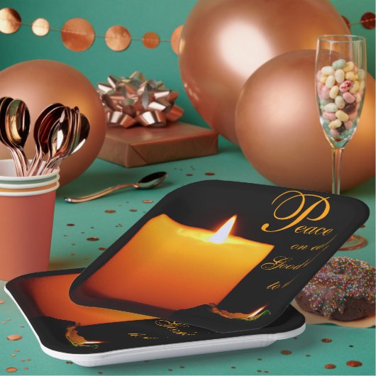 Vrede, op Aarde, Goede wil aan mannen Papieren Bordje (Multi)