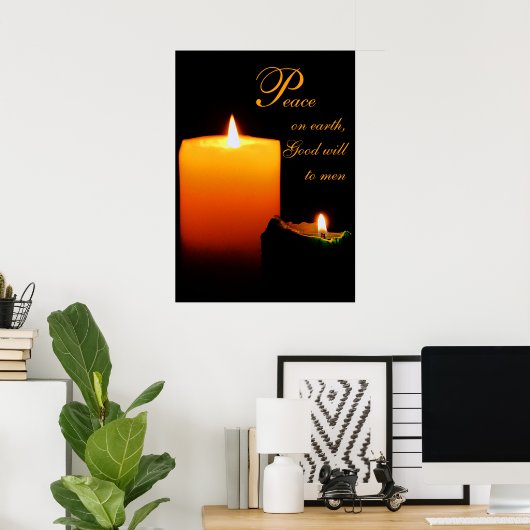 Vrede, op Aarde, Goede wil aan mannen Poster (Thuiskantoor)