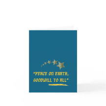 Vrede op aarde Goedwilligheid jegens allen-Gouden 