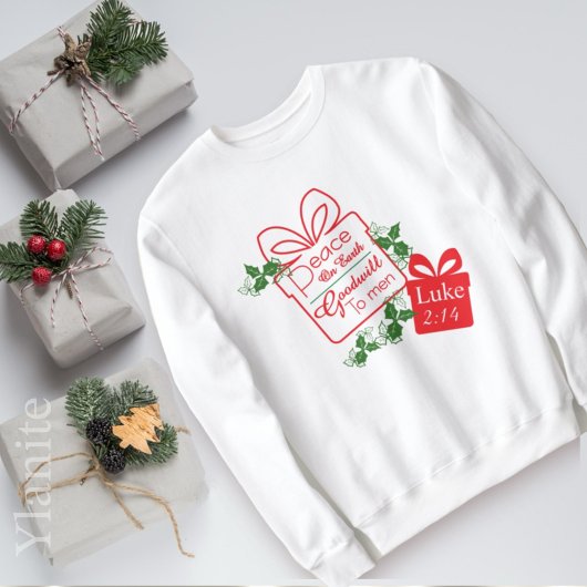 Vrede op aarde Goedwilligheid Kerstmis T-Shirt Swe