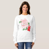 Vrede op aarde Goedwilligheid Kerstmis T-Shirt Swe (Voorkant volledig)