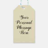 Vrede op aarde, goodwill voor Mannen Gift Label Cadeaulabel (Achterkant)