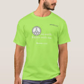 Vrede op aarde gotGod316.com Romeinen 12:18 T-shirt (Voorkant)