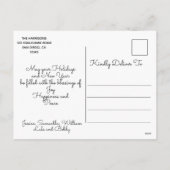 Vrede op Aarde Gouden Duif Witte Kerst Feestdagenkaart (Achterkant)