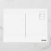 Vrede op aarde, gouden folie kerst wenskaart folie feestdagen briefkaart (Achterkant)