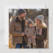 VREDE OP AARDE Hand-getekende AANGEPASTE FOTO Feestdagenkaart (Achterkant)