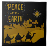 Vrede op Aarde Heilige Feestdag Bezinking Tegeltje (Voorkant)