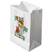 Vrede op Aarde Hippie Santa Medium Cadeauzakje (Voorkant Gekanteld)
