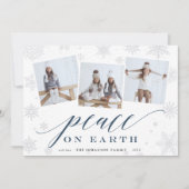 Vrede op aarde | Holiday Foto Collage Kaart (Voorkant)