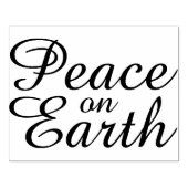 Vrede op Aarde Holiday Houtwamp Rubberstempel (Afrduk)