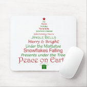 Vrede op Aarde Holiday Mousepad Muismat (Met muis)