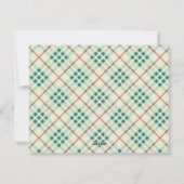 Vrede op Aarde Holly Red Pset Feestdagenkaart (Achterkant)