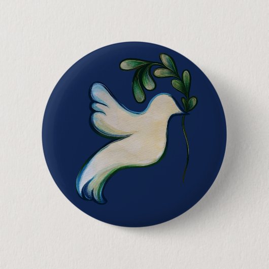 Vrede op Aarde Hoop Ronde Button 5,7 Cm (Voorkant)