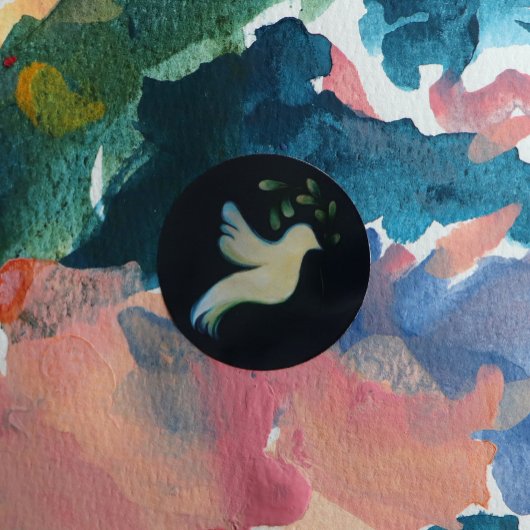 Vrede op Aarde Hoop Ronde Sticker