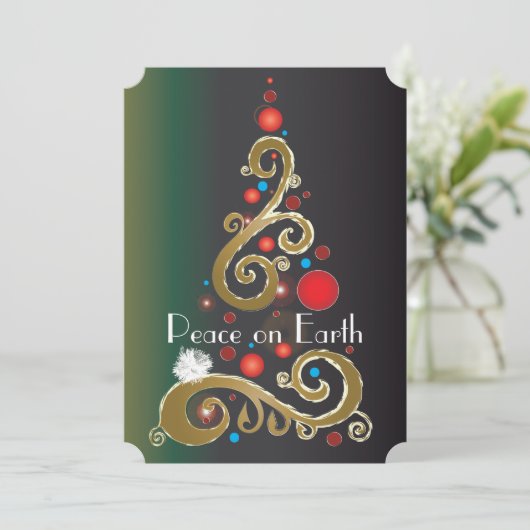 Vrede op aarde II Feestdagenkaart (Staand voorkant)